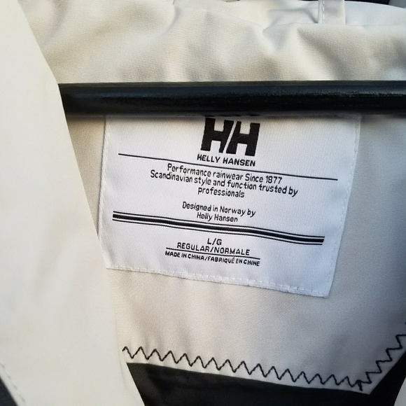 Helly Hansen White Coat Jacket Large L - Picture 2 of 5
